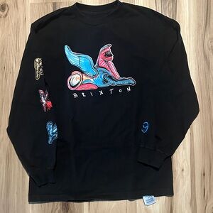 Brixton Black Long Sleeve with Colorful Graphic
